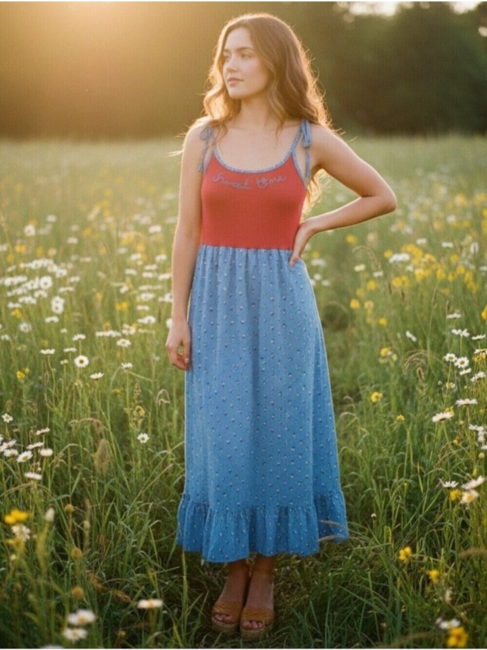 Vintage 70s Sweet Time Dress